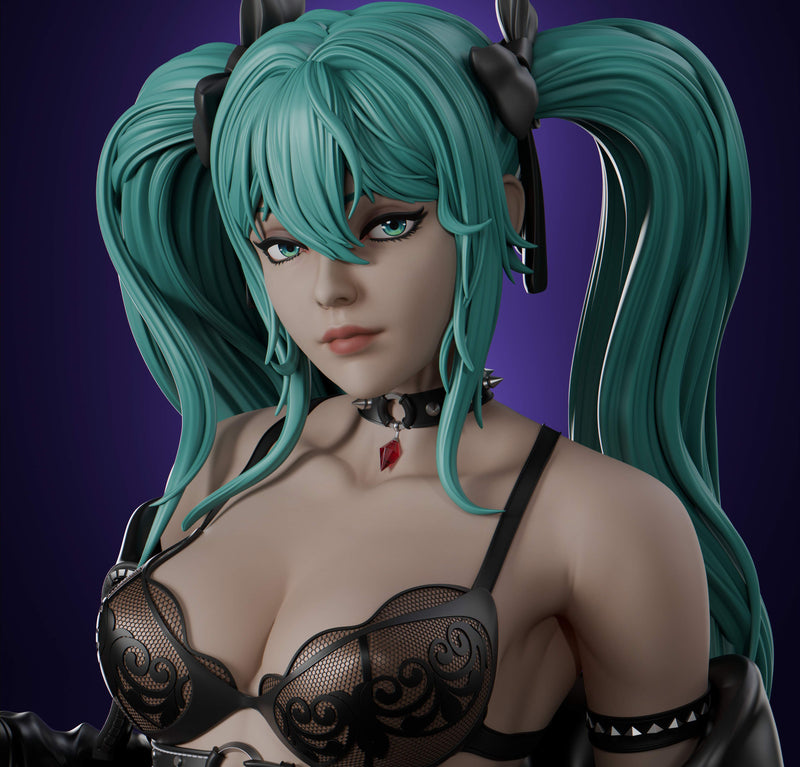 Hatsune Miku Rock ver. Resin Statue - view 6
