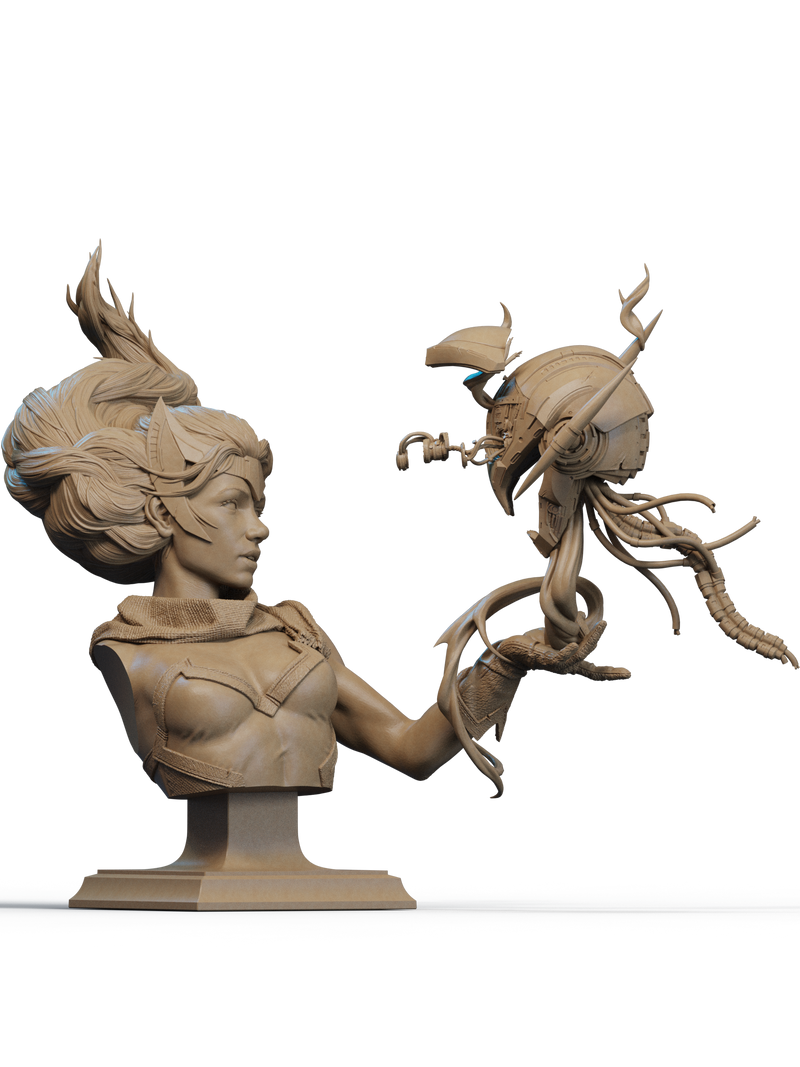 Scarlet Witch Resin Bust - view 2