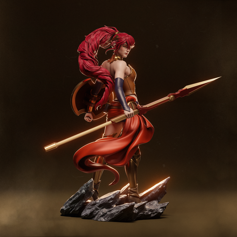 Pyrrha Nikos Resin Statue - view 3