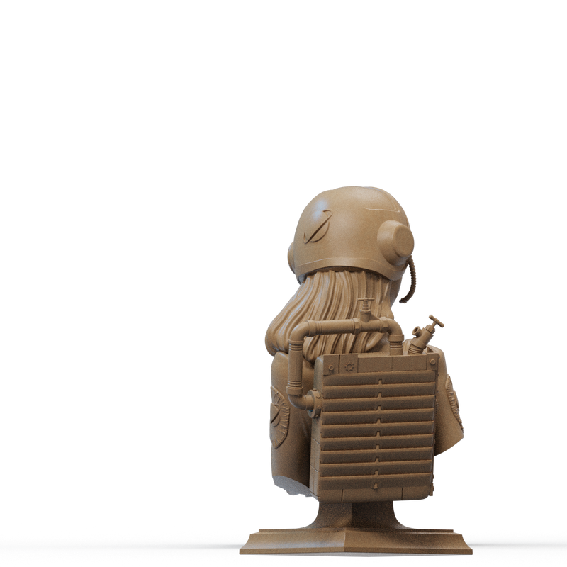 Retro Astronaut Resin Bust - view 2