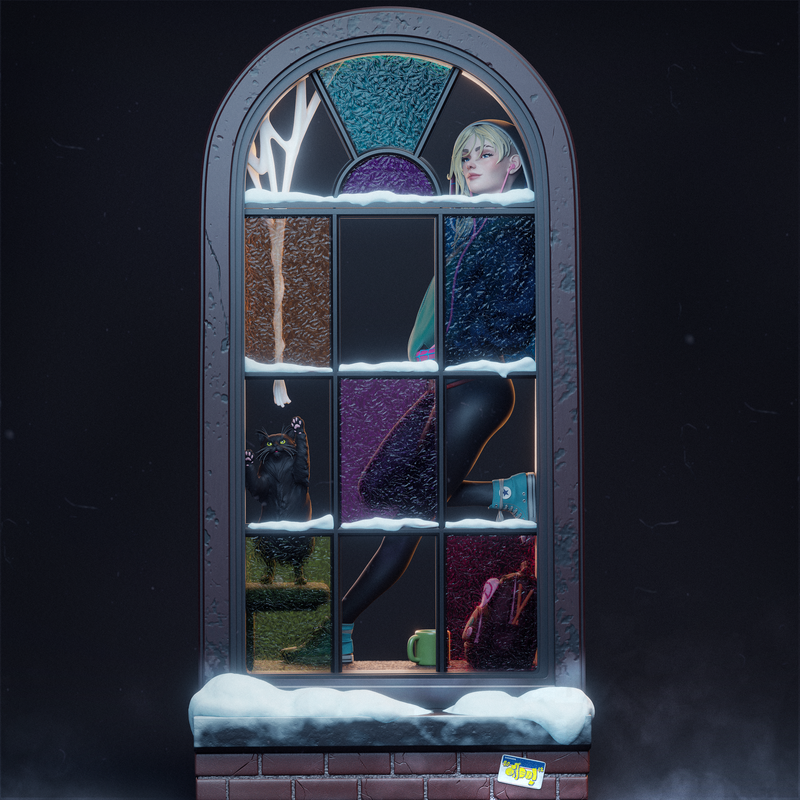 Spider Gwen - Ghost Spider Resin Statue - view 5