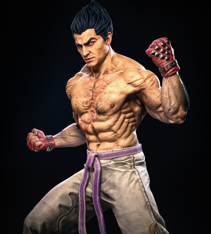Kazuya Resin Statue - view 1