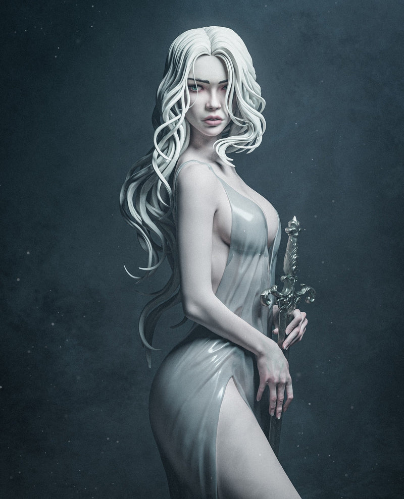 Lady of the Lake Resin Statue - view 1
