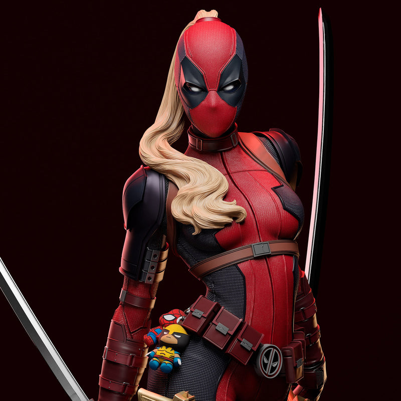 Lady Deadpool Resin Statue - view 2