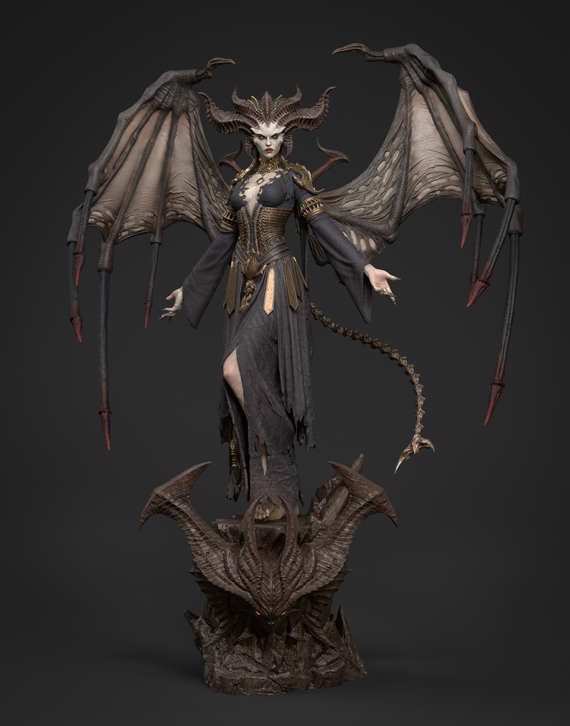 Lilith Resin Statue - Design 2 - view 6