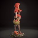 Red Riding Hood Resin Statue - view 3