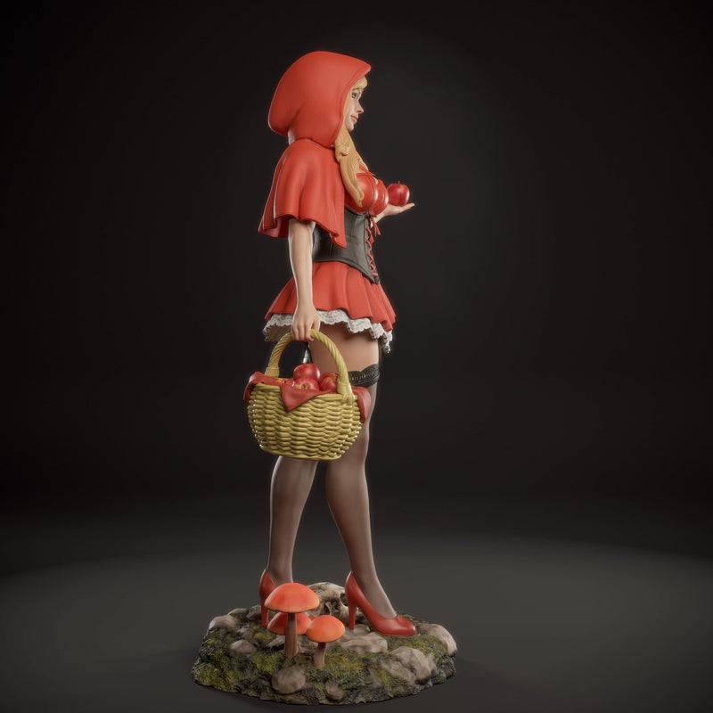 Red Riding Hood Resin Statue - view 3