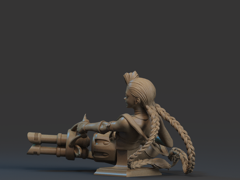 Jinx Resin Bust - view 2