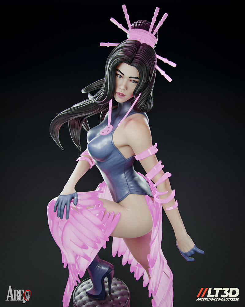 Psylocke Hellfire Gala Resin Statue - view 3