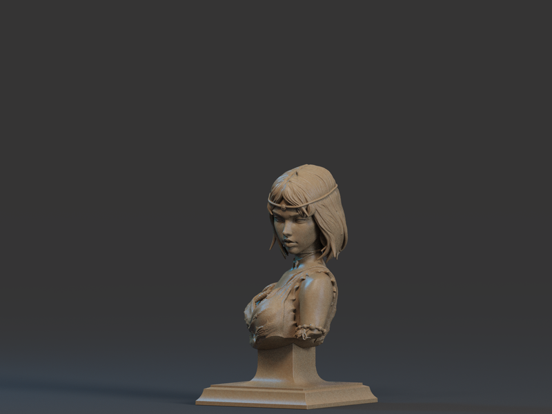 Mononoke Resin Bust - view 3