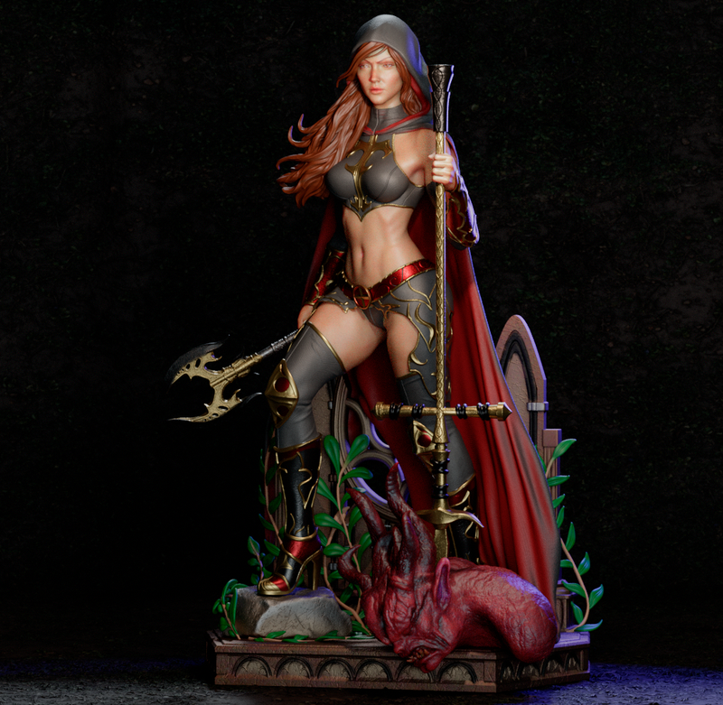 Magdalena Resin Statue - view 4