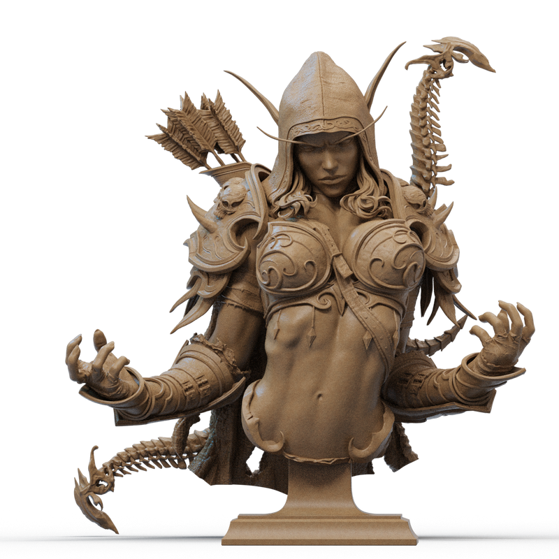 Sylvanas Resin Bust - view 1