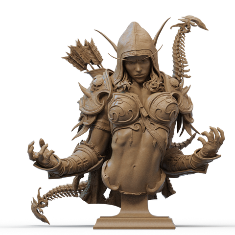 Sylvanas Resin Bust - view 1