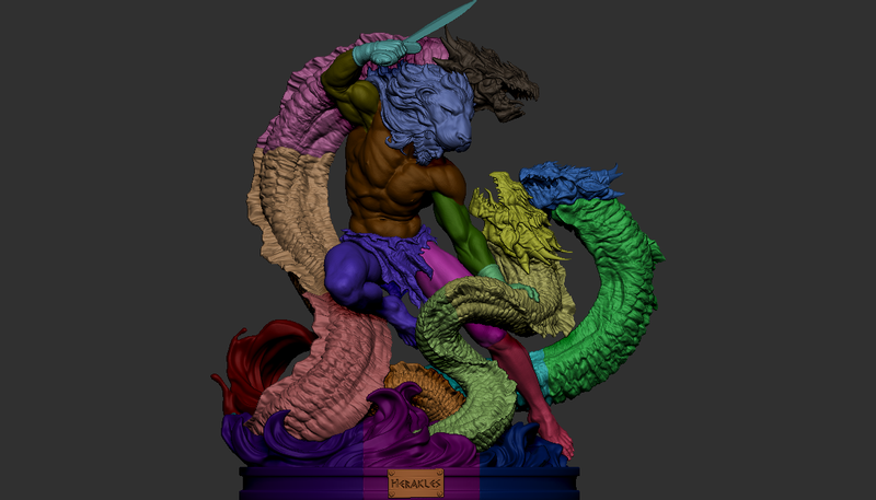Hercules Resin Statue - view 8