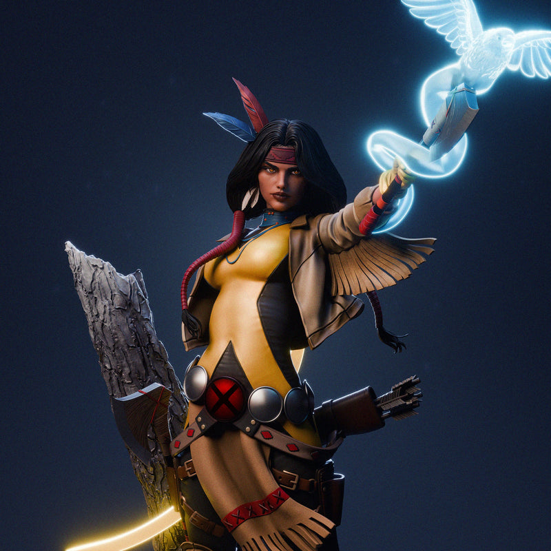 Dani Moonstar Mirage Resin Statue - view 2