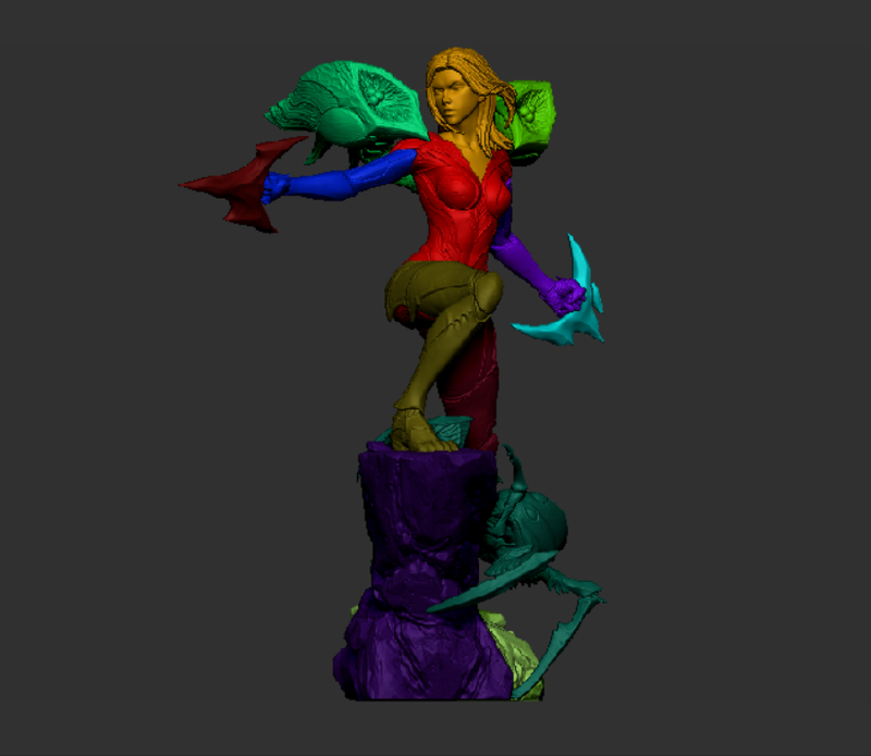 Kai'Sa Resin Statue - view 6