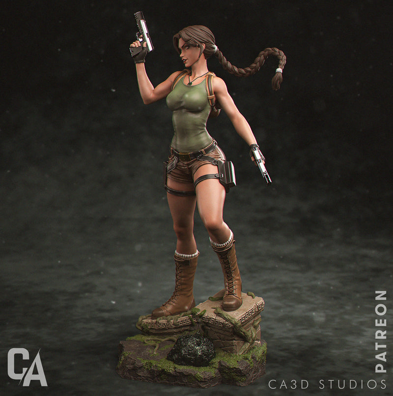 Lara Croft Resin Statue - view 4