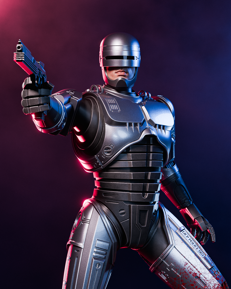 Robocop Resin Statue - view 4