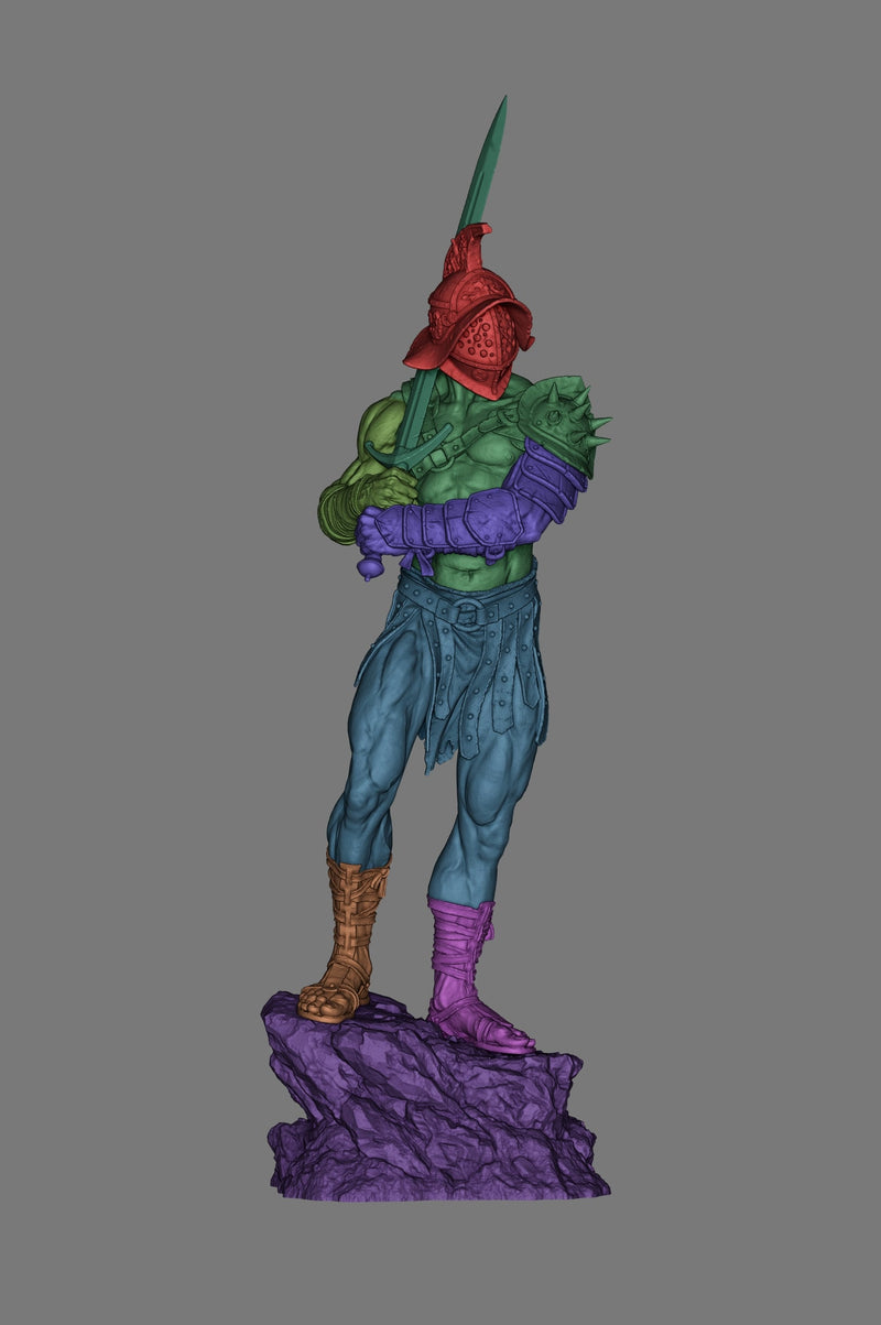 Gladiator Resin Statue - view 2