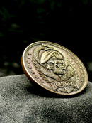 Ranger Skull Snake Coin 40mm Engraved Military Style Art Medallion