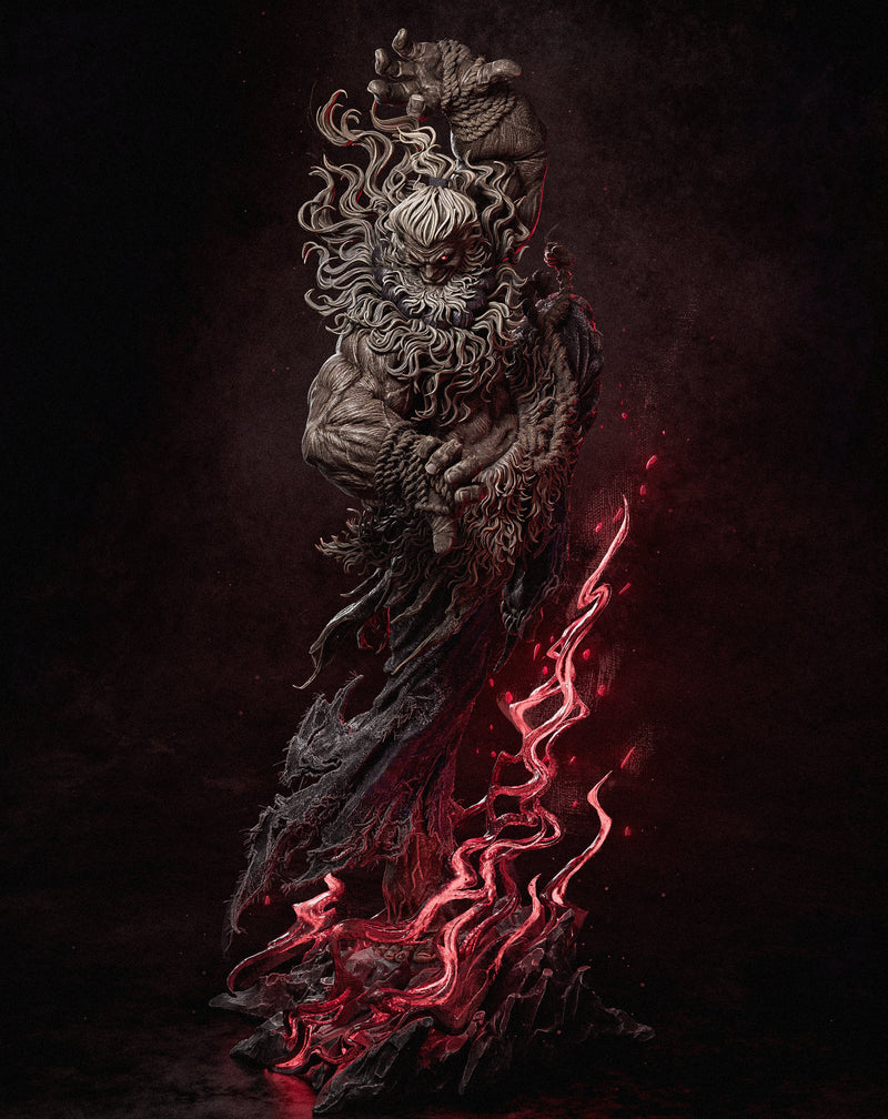 Akuma Resin Statue - view 1