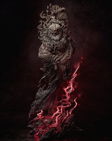 Akuma Resin Statue - view 1