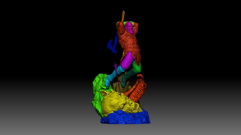 Kratos Resin Statue - Design 1 - view 7