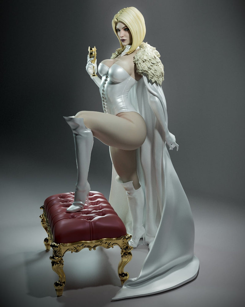 Emma Frost Resin Statue - Design 3 - view 2