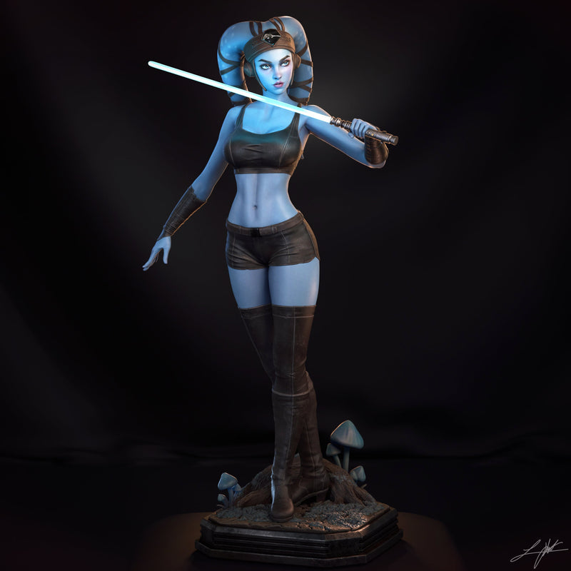 Aayla Secura Resin Statue - view 3