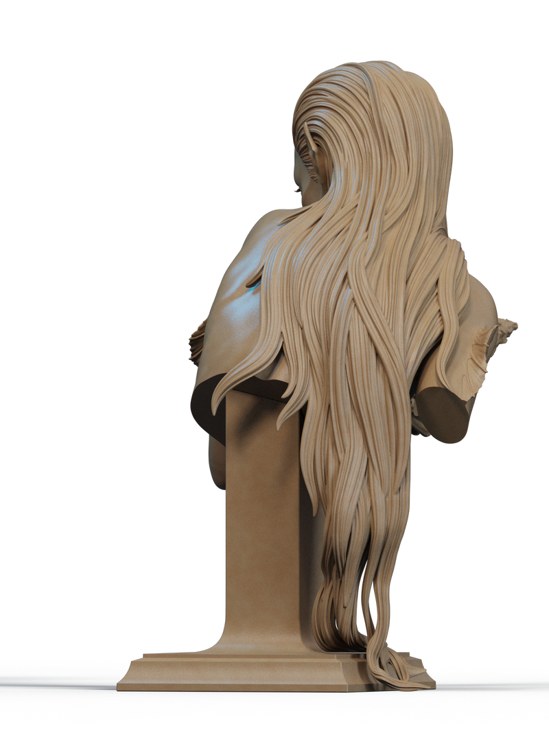 Mermaid Resin Bust - view 3