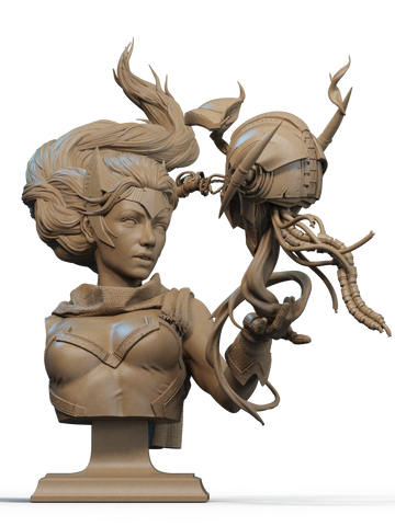 Scarlet Witch Resin Bust - view 1