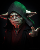 Darth Yoda Resin Statue - view 2