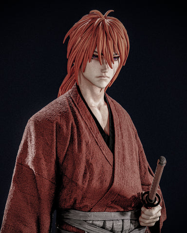 Kenshin Himura Resin Statue - view 1