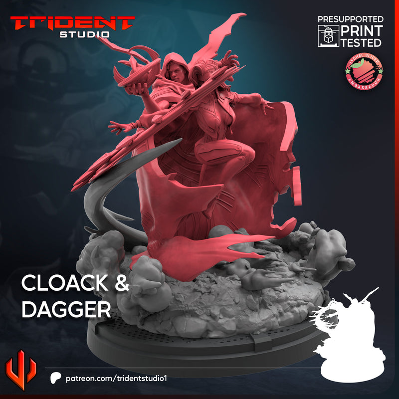 Cloak and Dagger - Marvel: Crisis Protocol Proxy | Trident Studios