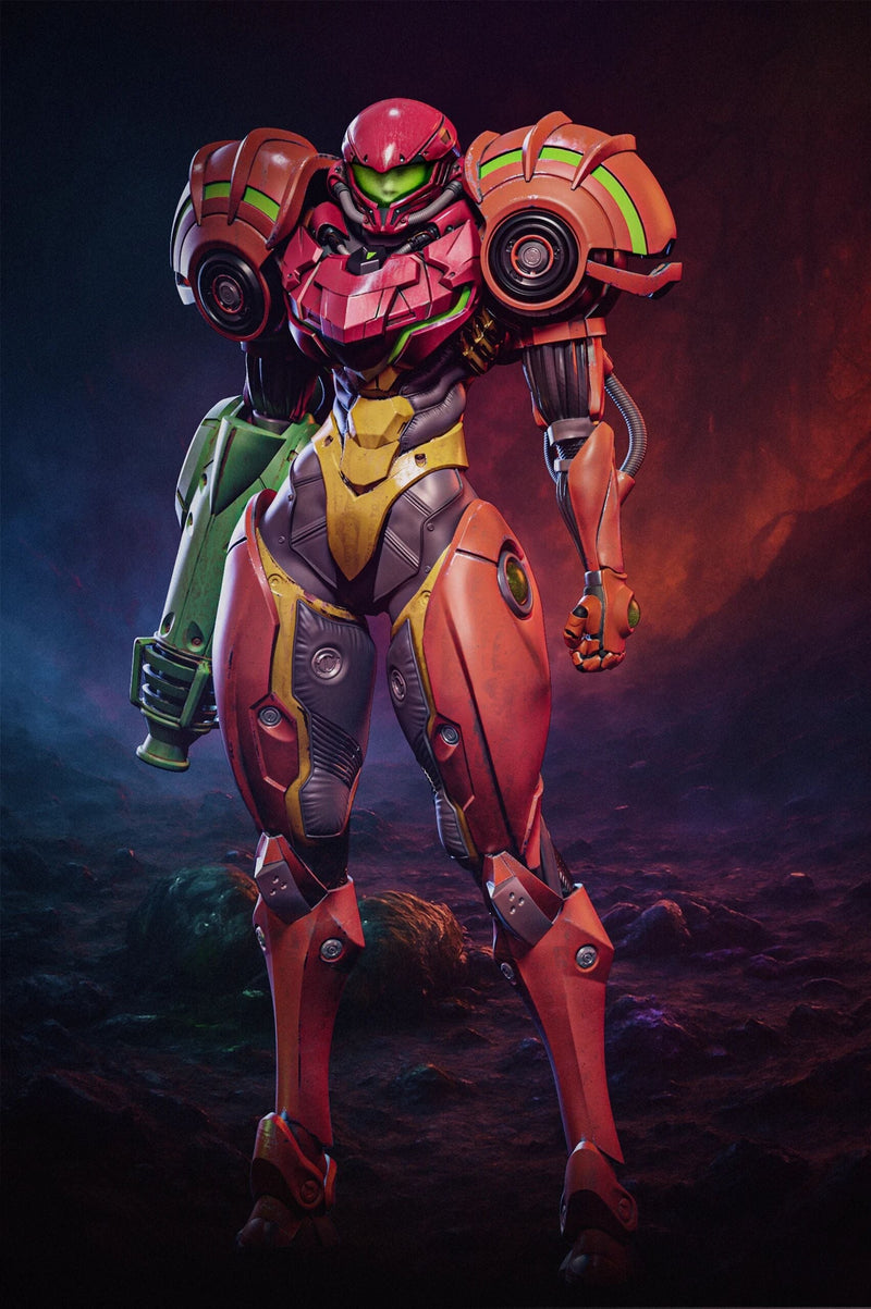 Samus Aran Kugo Resin Statue - view 2