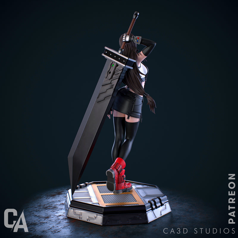 Tifa Resin Statue - view 5