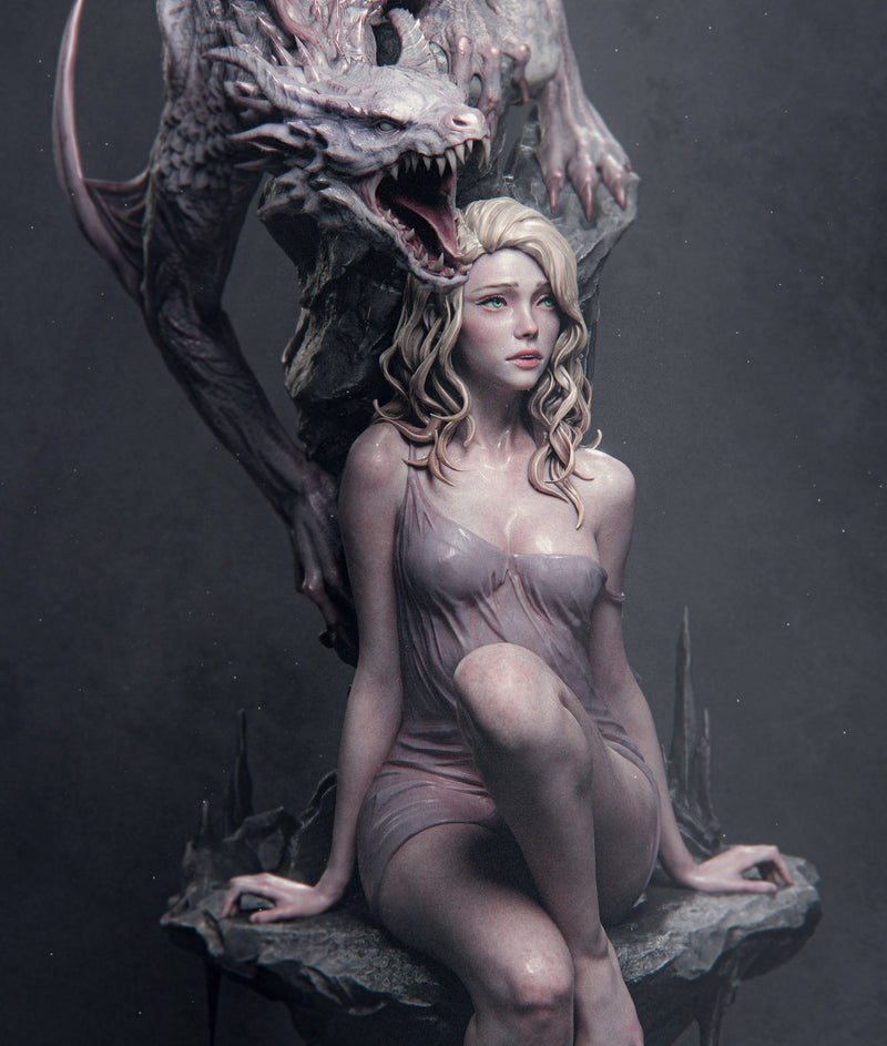 Elegy of the Wyrm Resin Statue - view 5