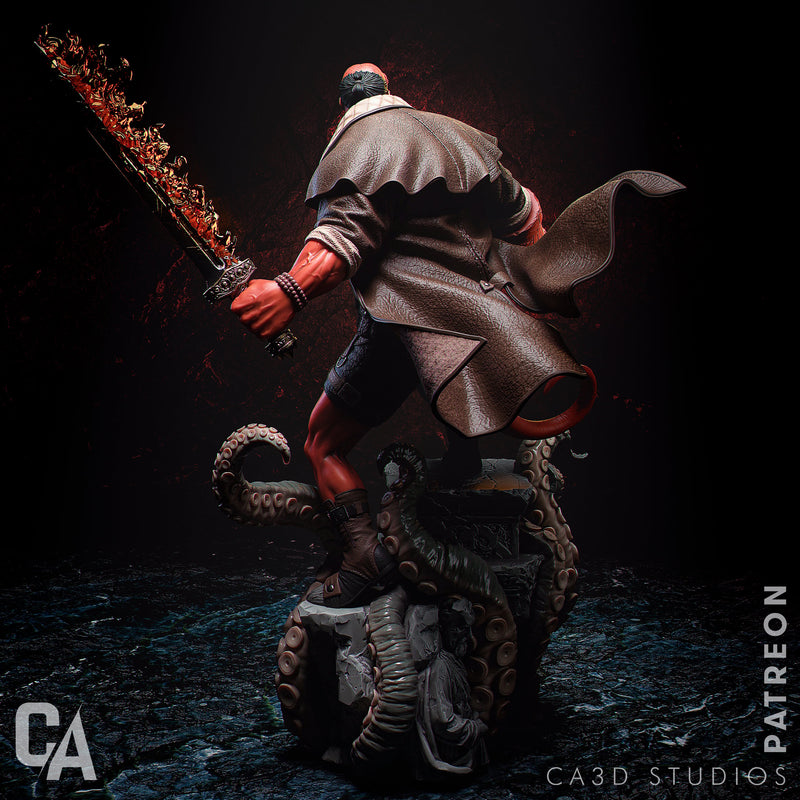 Hellboy Resin Statue - view 4