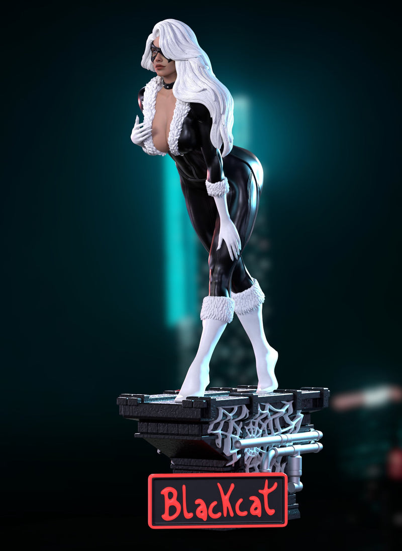 Black Cat Matc3D Resin Statue - view 5