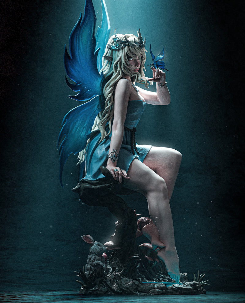 Divine Fairy Resin Statue - view 3