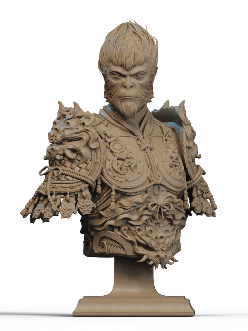 Wukong Resin Bust - view 4