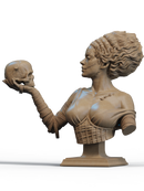 Frankenstein Bride Resin Bust - view 2