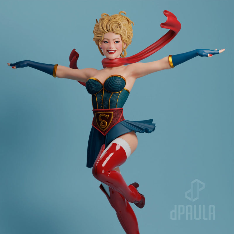 Supergirl Bombshell Resin Statue - view 2