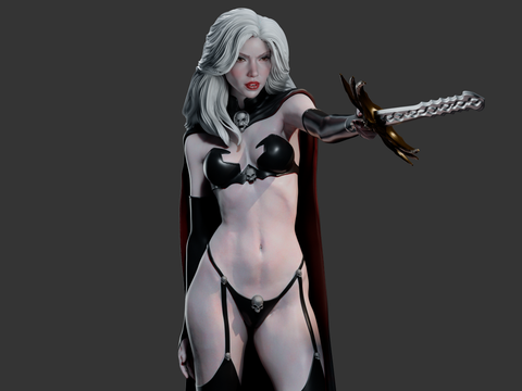 Death Princess Resin Statue - view 1