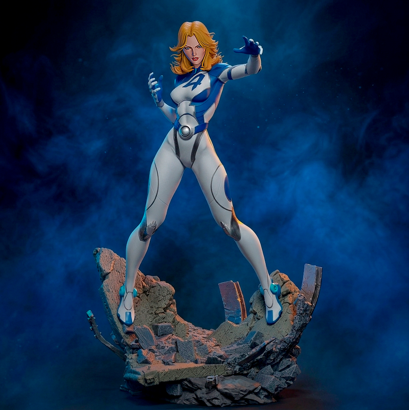 Invisible Woman Resin Statue - Design 1 - view 2