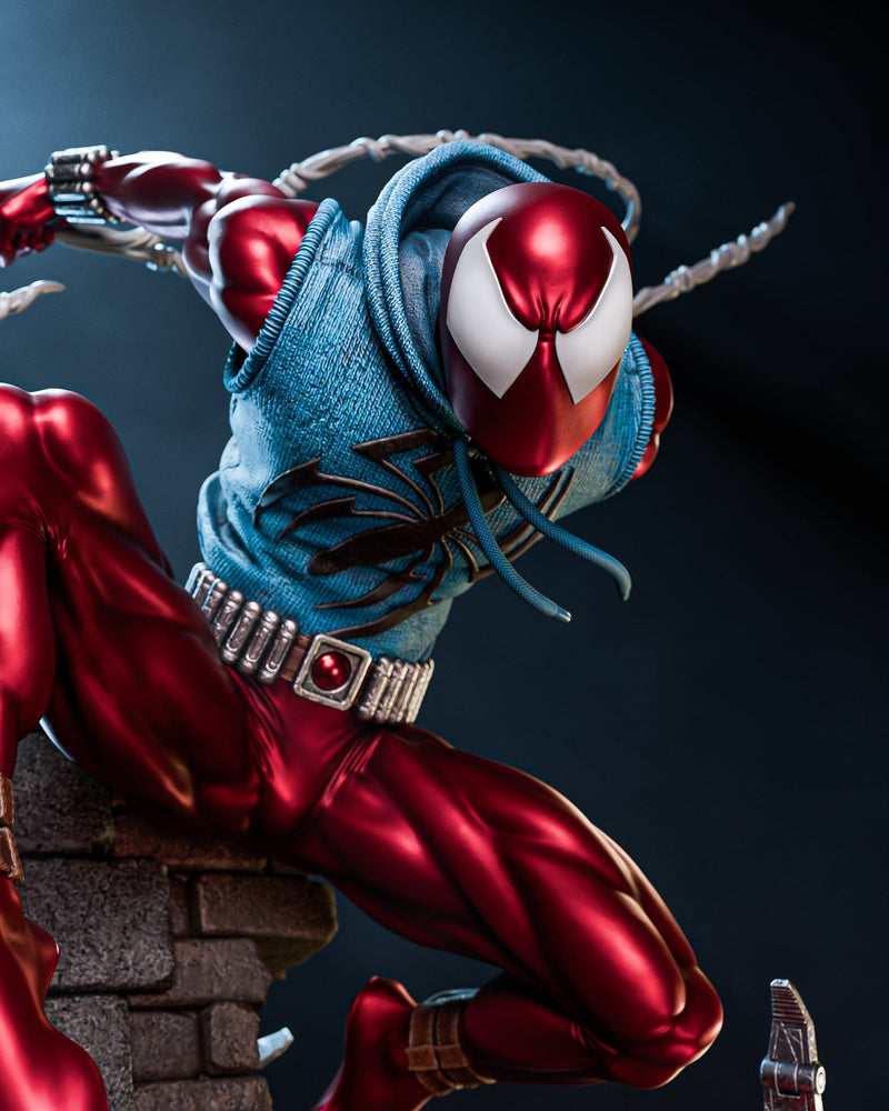 Scarlet Spider Resin Statue - view 4