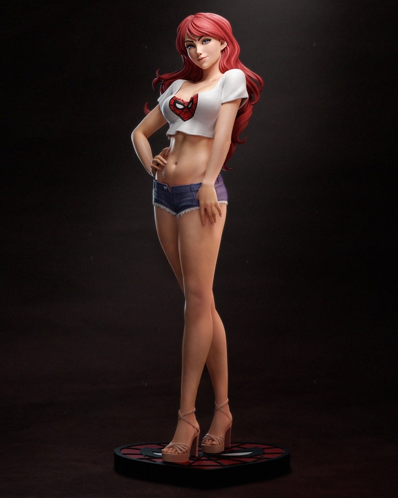 Mary Jane Resin Statue - view 2