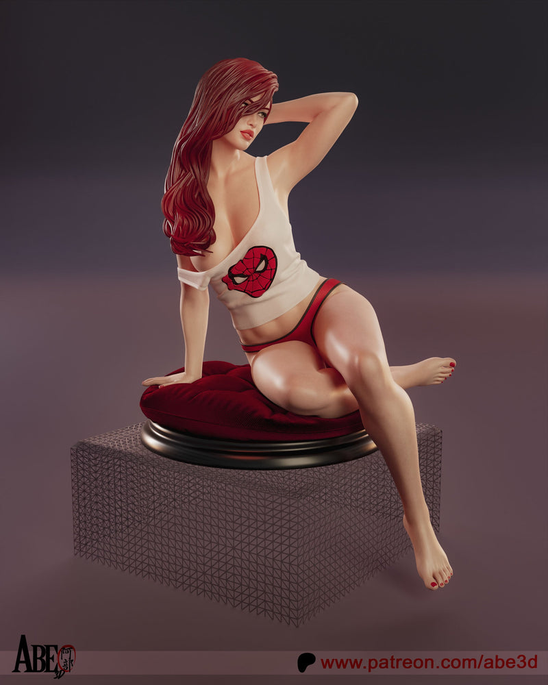 Mary Jane Resin Statue - view 3
