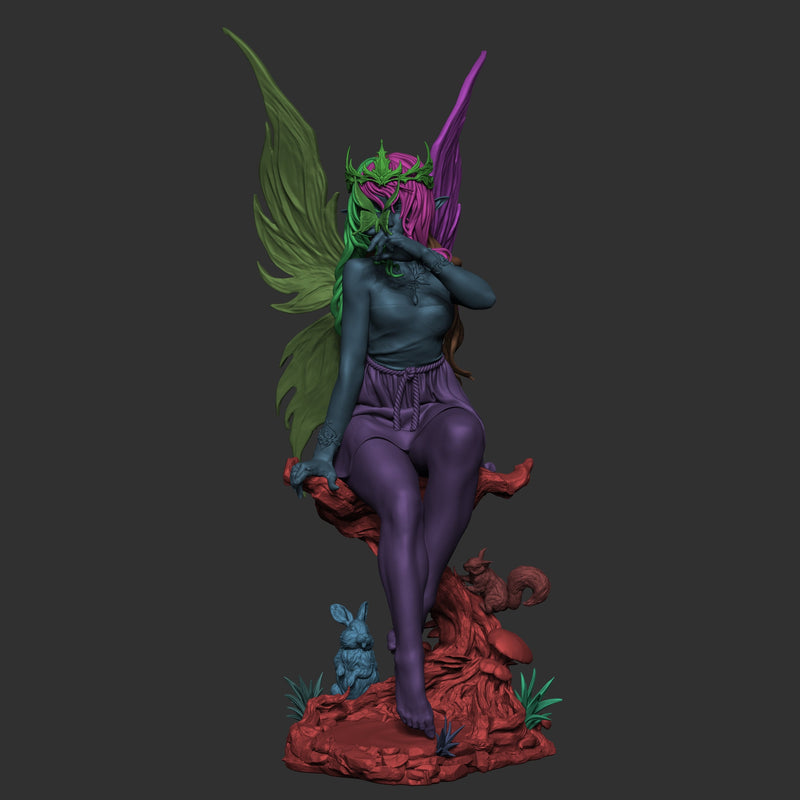 Divine Fairy Resin Statue - view 6