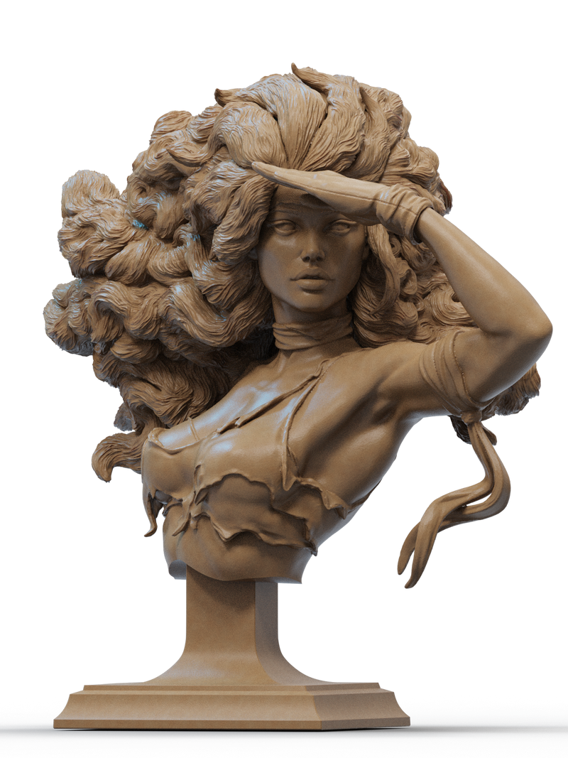 Rogue Resin Bust - view 2